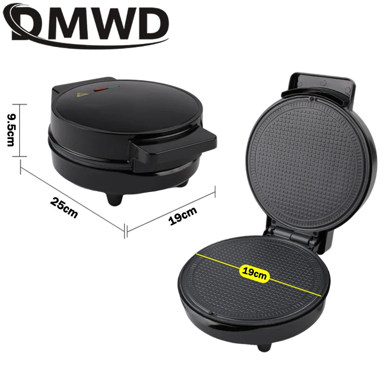 Electric Egg Roll Maker DIY Ice Cream Cone Machine Crispy Omelet Mold Sandwich Iron Crepe Baking Pan Waffle Pancake Grill Oven