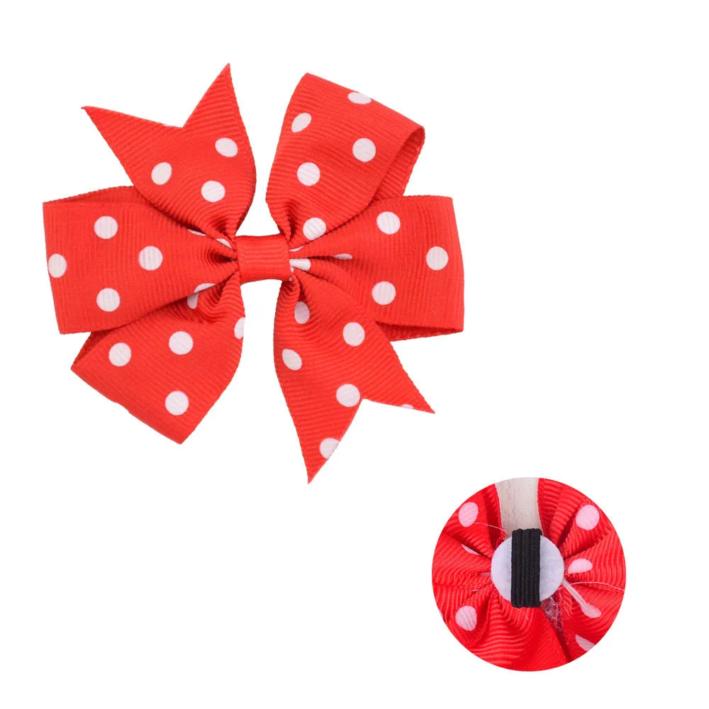 50/100pcs Dot Pet Accessories Dog Collar Bow Tie Slideable Dog Bow Ties Solid DIY Dog Collar Accessories Small Dogs Cat Bowties