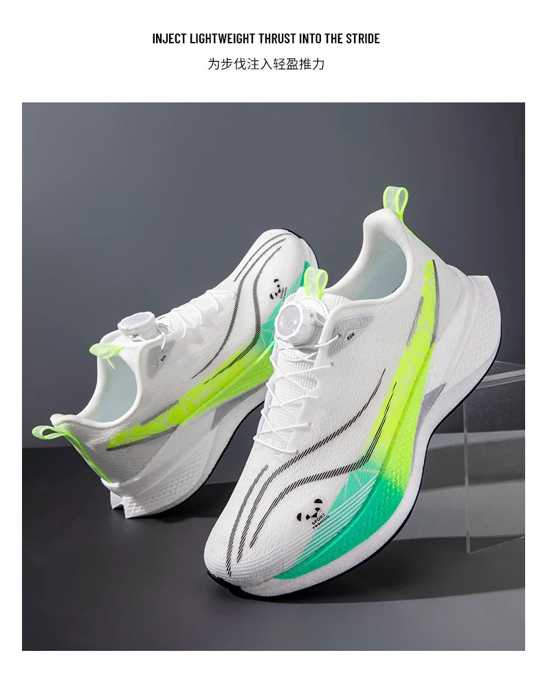 Carbon Plate Running Shoes Ultra Lightweight Soft Breathable Mesh Daily Training Sneakers Shock Absorbing for Men Women Jogging