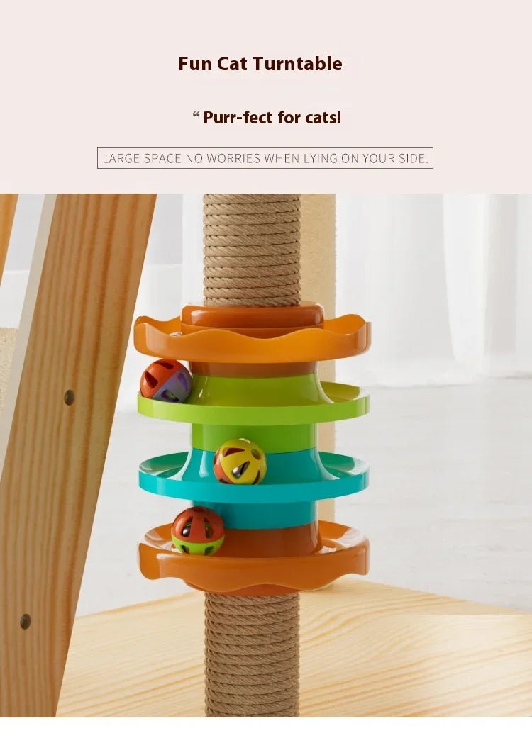 Cat climbing frame, cat villa, cat nest, cat scratching board, cat tree, pet cat toy, pet spacecraft, universal for all seasons