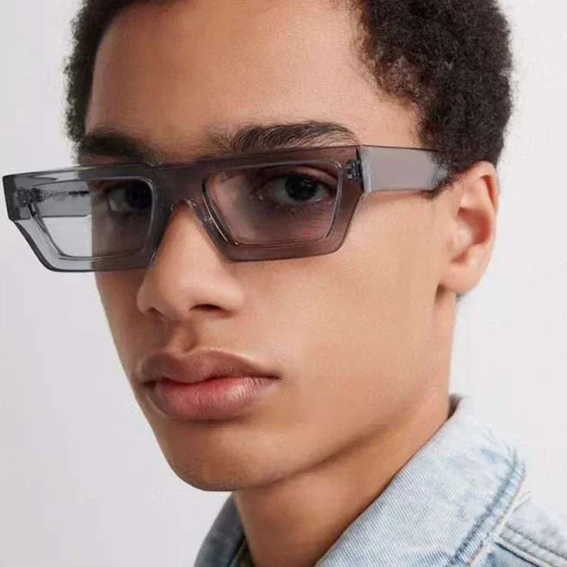 Square Sunglasses Men Women Retro Fashion Popular Sun Glasses Male Female Black Mirror Vintage Small Frame Oculos De Sol