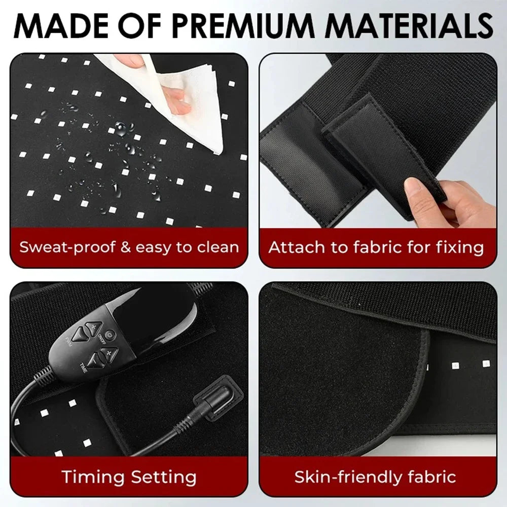 210 LEDs red Infrared Light Therapy Pad Beauty Devices portable 660nm 850nm Relax Pad for face,body back knee hands feet relief