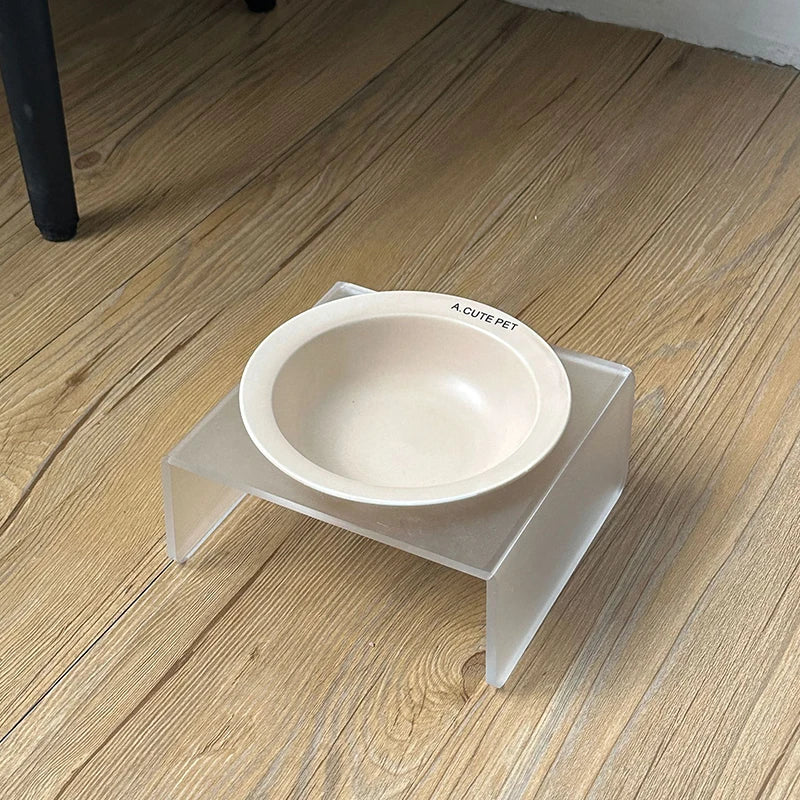 【E】Ceramic Pet Cat Bowl Pet Drinking Water Feeding Bowl Ceramics Cat Food Dog Food Utensils Cat Dog Pet Supplies Accessories