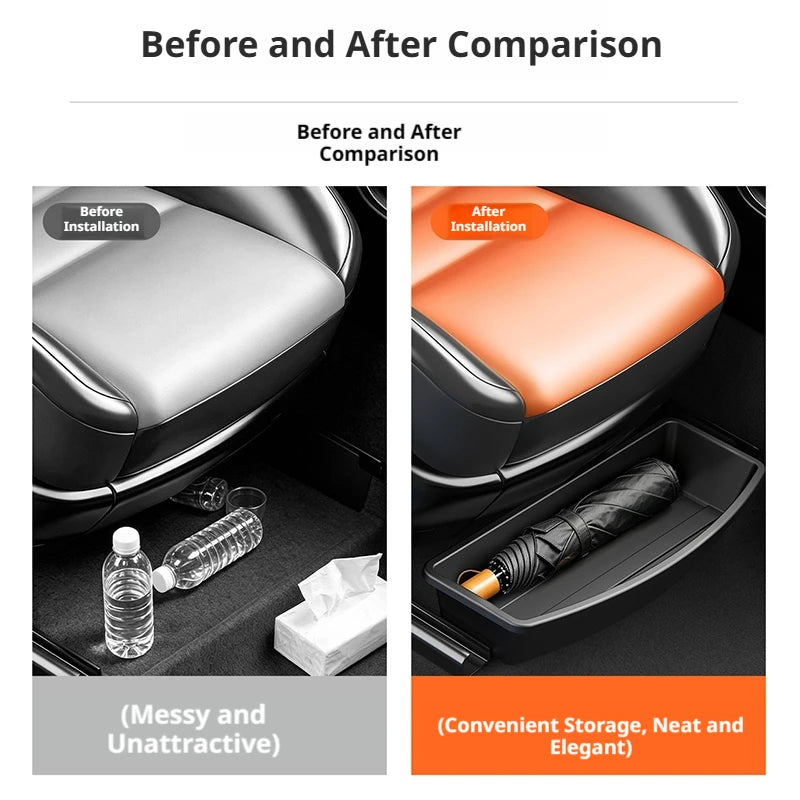 Car Seat Bottom Box For Baby Goods Storage Case Under Seats Organizer Box Babg Diaper Holder Kids Toys Collector Accessories