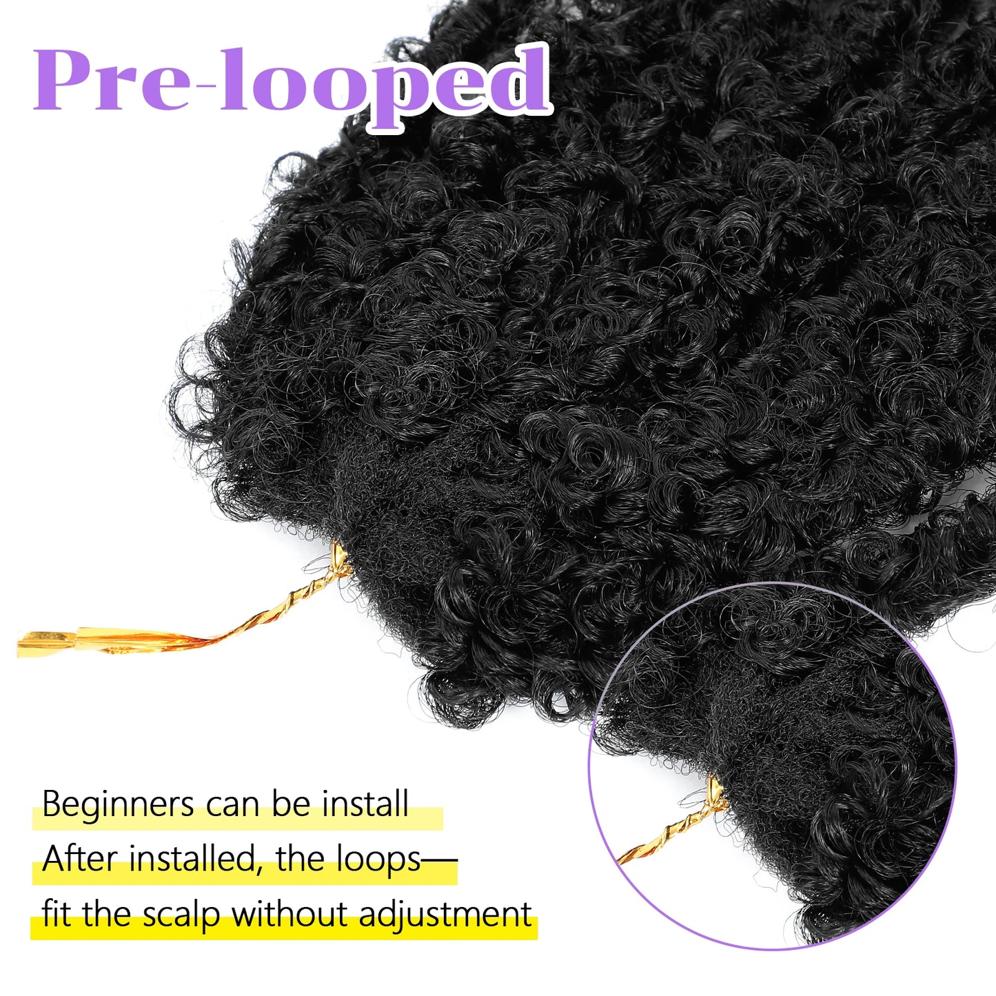 Butterfly Locs Crochet Hair 12-36 Inch Fairy Butterfly Locs Pre Looped Synthetic Distressed Faux Locs 9 Strands /Pack