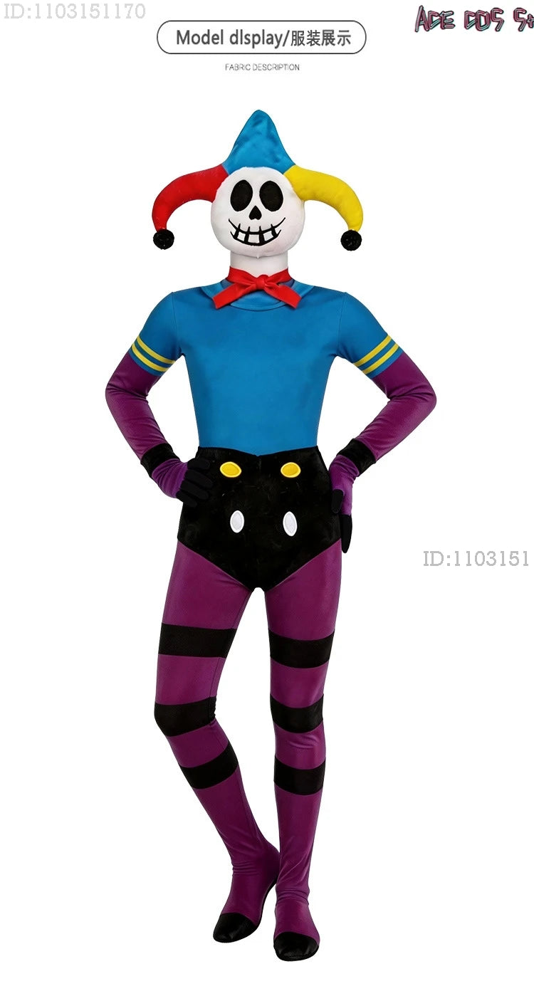 The Cosplay Prototype Costume Hat Horror Game Roleplay Jumpsuit 110-190 Scary Evil Halloween Outfits Clown Monster Zentai