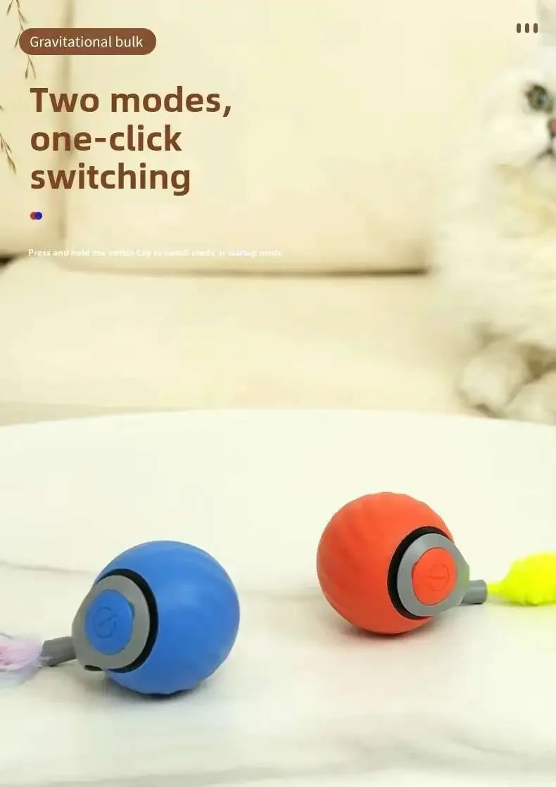 Speedy Tail 2.0 Smart Interactive Cat Toy Automatic Moving Balls for Cats And Dogs Touch Motion Rolling Toy Ball for Pet Gift.
