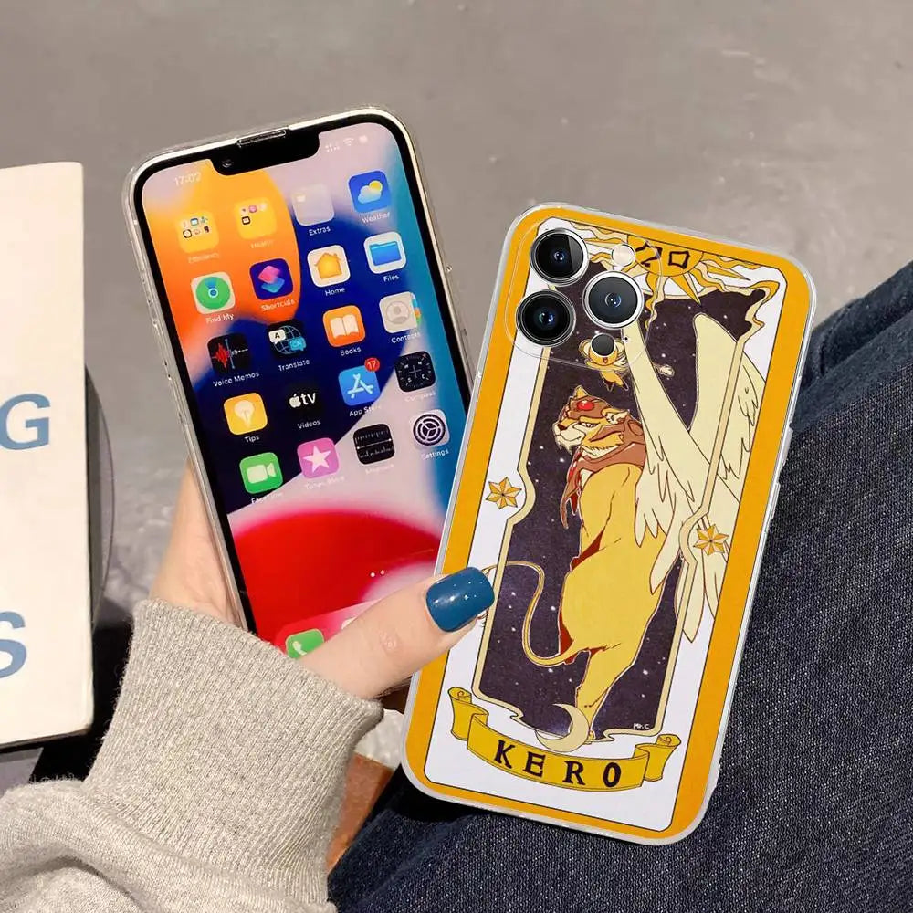 Card Captor Sakura Cartoon Phone Case Phone Case For IPhone 17 16 15 Plus 14 13 Mini 12 11 Pro Max Soft Shell Cover