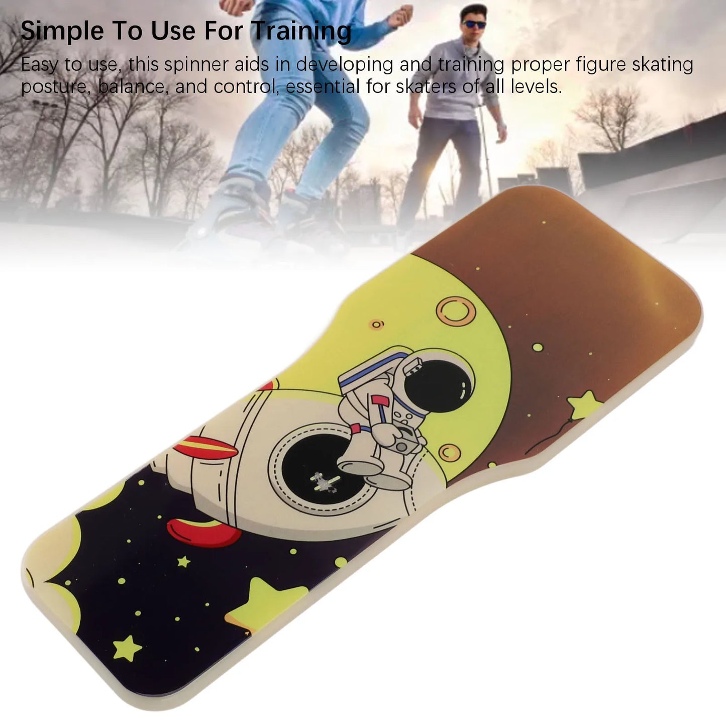 Ice Skating Warm Up Tool Lightweight Plastic Stylish Balance Training Ice Skating Turning Board Portable for Practice