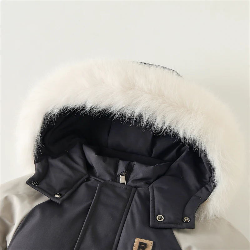 Baby Winter Jumpsuit Warm Baby Ski Suit New Fashion Children Clothing Set Waterproof Kids Girls Snowsuit Thicken Boys Overalls
