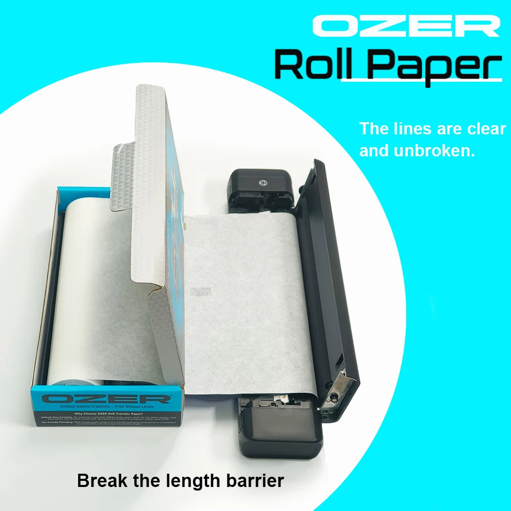 OZER Tattoo Transfer Paper Rolling Paper Thermal Copier Template Paper for Thermal Printer Tattoo Paper for Tattoo Supplies