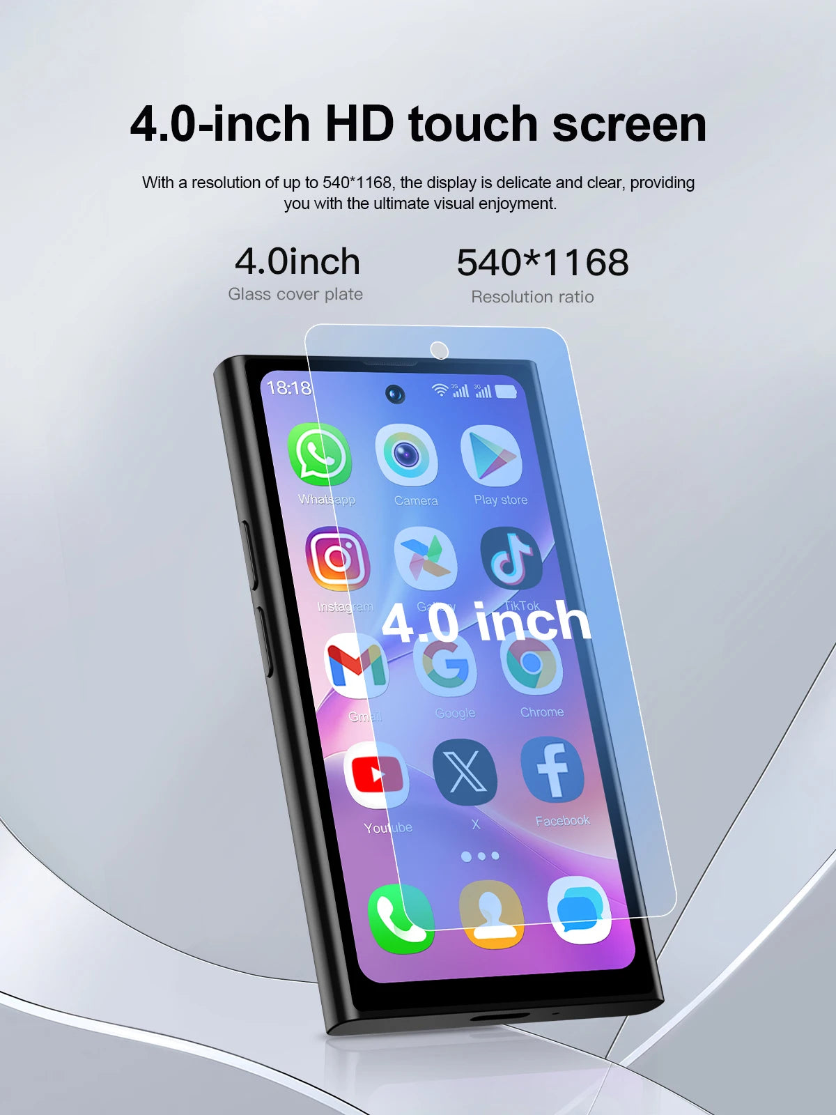 SERVO S27 Mini Android OS Cute Smartphone 4G LTE 3GB+64GB Play Store GPS WiFi Face ID 4.0"  Small Smart Phones Dual SIM Standby