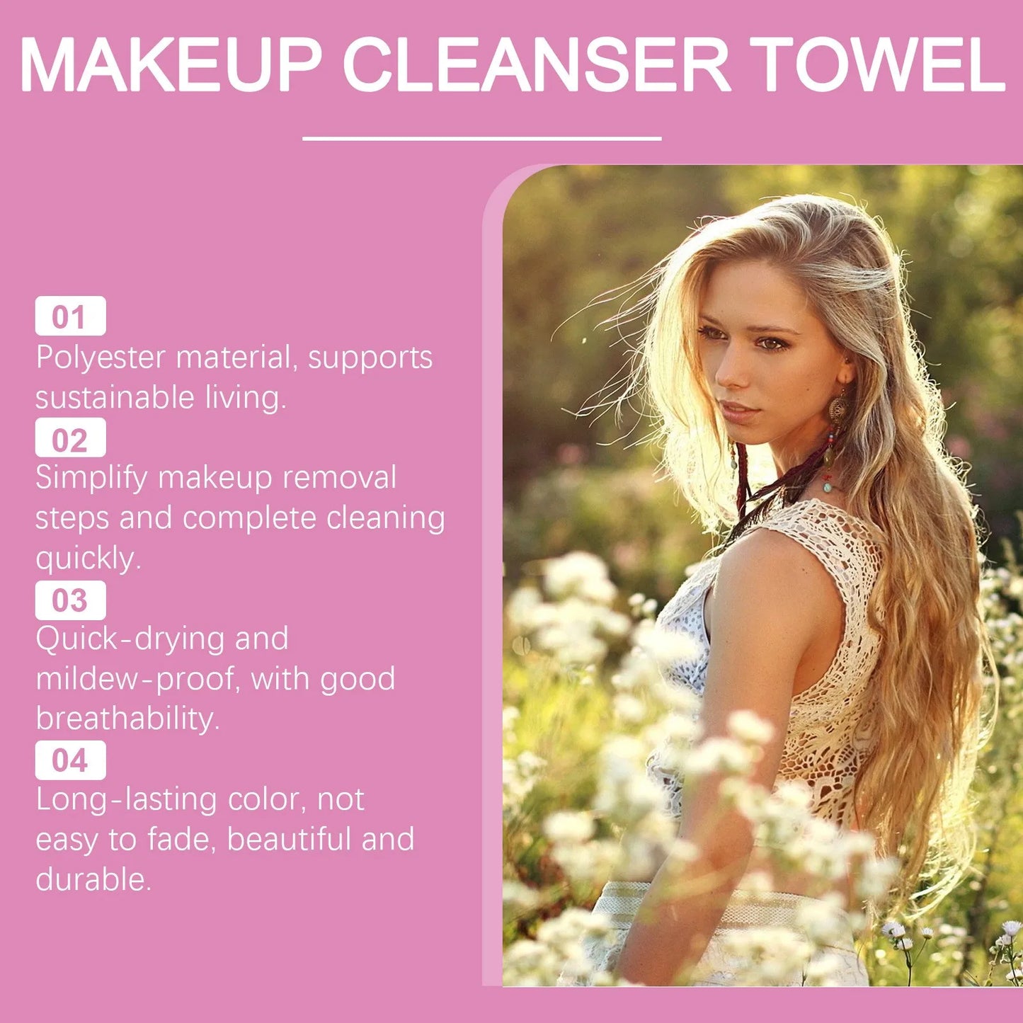 Makeup Remover Pads Reusable Cotton Pads Makeup Eraser Microfiber Facial Towel Face Cleaner Cleaning Wipes Skincare Beauty Tools