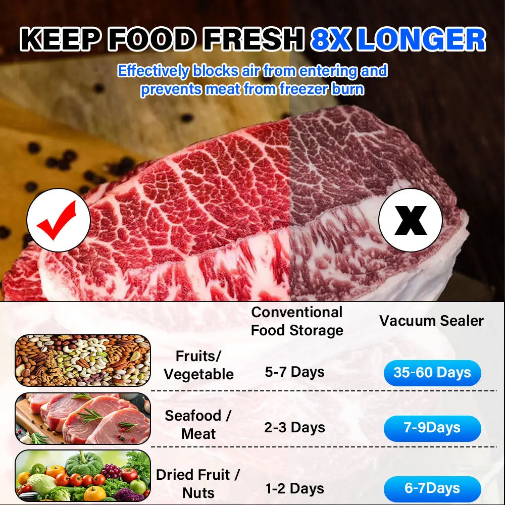 Vacuum Sealing machine, food preservation machine, small vacuum machine, fully automatic plastic sealing machine