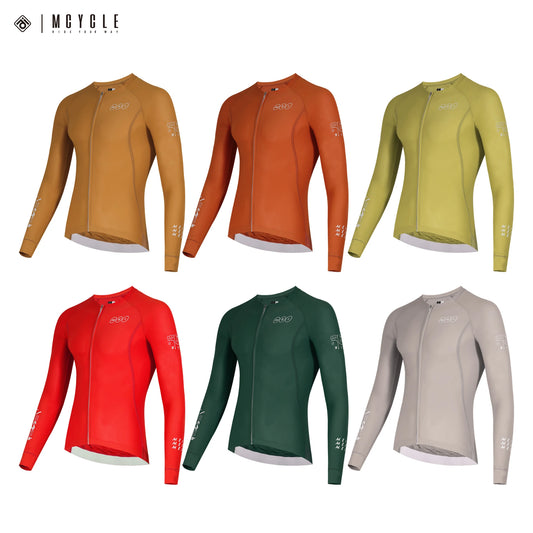Mcycle New Arrival Men Cycling Jersey Comfortable Quick Dry Bicycle Bike Shirt Top Breathable Long Sleeves Sportswear