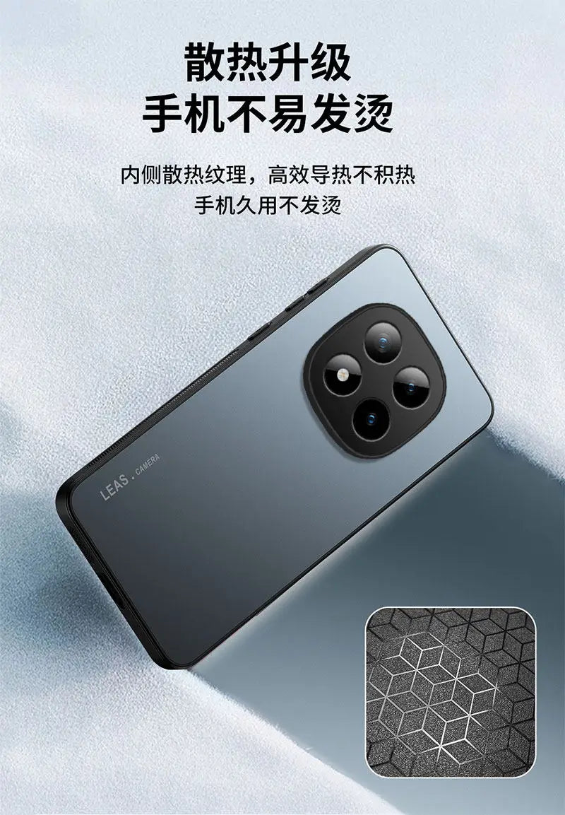 For POCO M8 Pro 5G Shockproof Armor Frosted Case for Mi POCO M 8 M8pro Camera Protection Matte Hard Bumper Cover Shell Capa