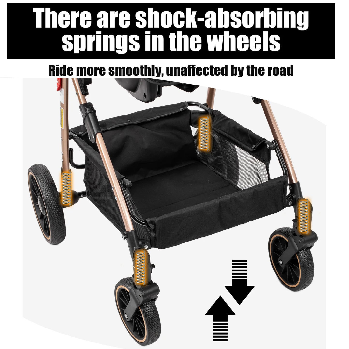 3-in-1 Baby Stroller Convertible Car Seat Carrier Newborn