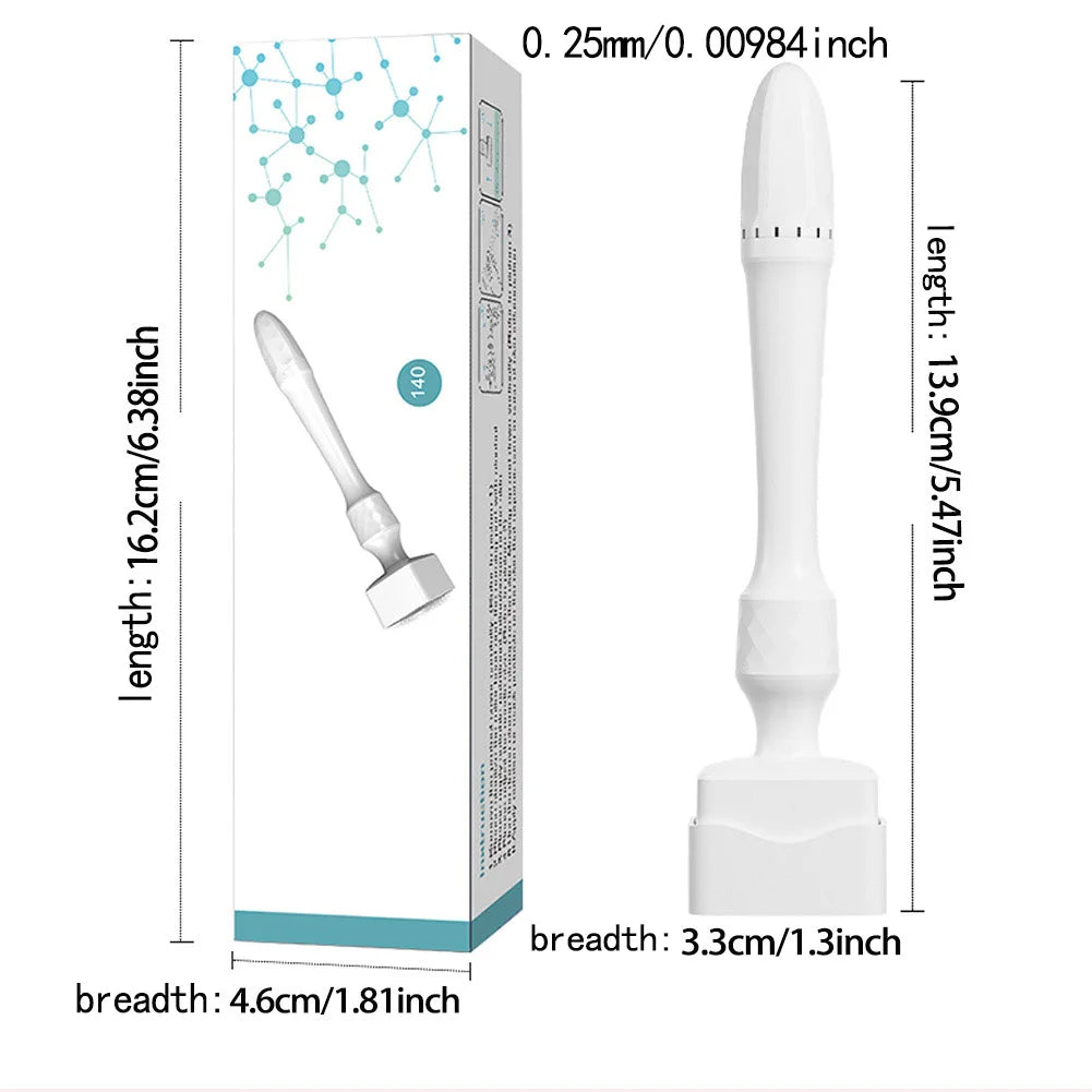 Hot Derma Roller 140 Stainless Steel Needle Adjustable Needle Length Stamp Microneedle For Skin Care Beauty Tools 140
