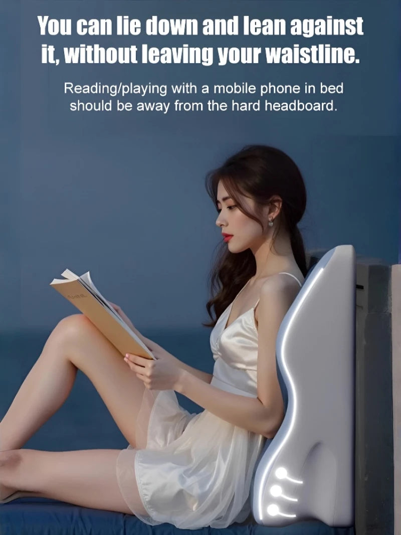Multifunctional Bed Lounger Pillow for Sleeping, Reading and Phone Use – Ergonomic Support Cushion for Backrest and Neck Comfort