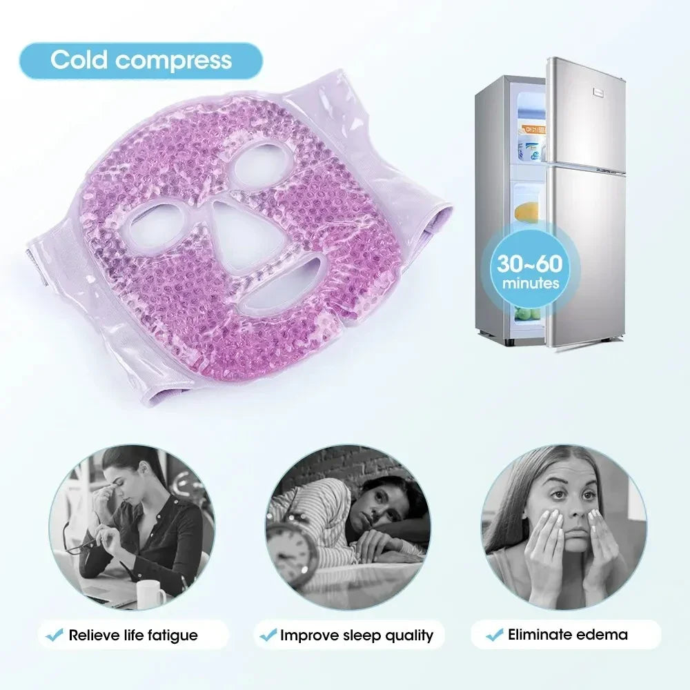 Ice Mask Face Eyes Cold Hot Compress Beauty Mask Reuse Facial Cooling Eliminate Edema Relieve Fatigue Face Massage Beauty Tools