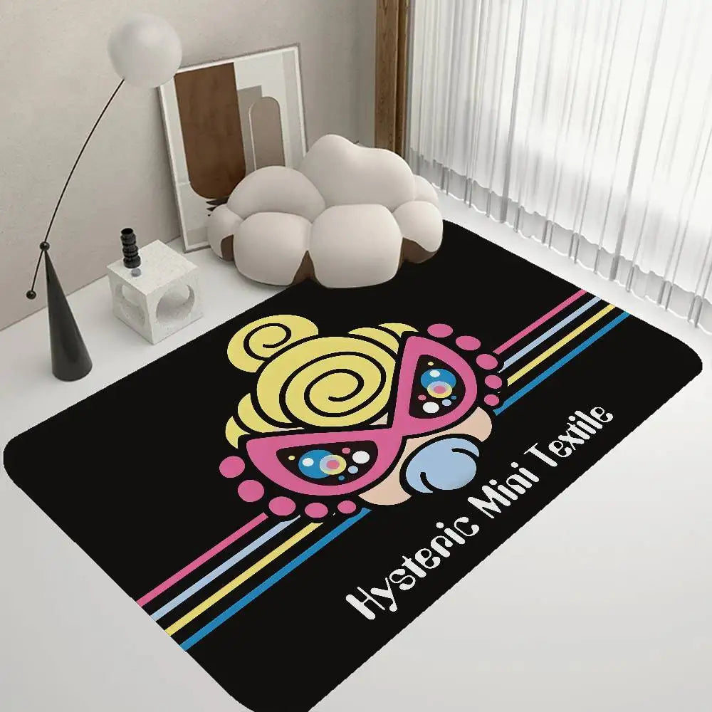 Japan Fashion H-Hysteric M-MiniS Floor Mat Non-Slip Laundry Room Mat Laundry Decor Balcony Child Living Room Bedside Mats