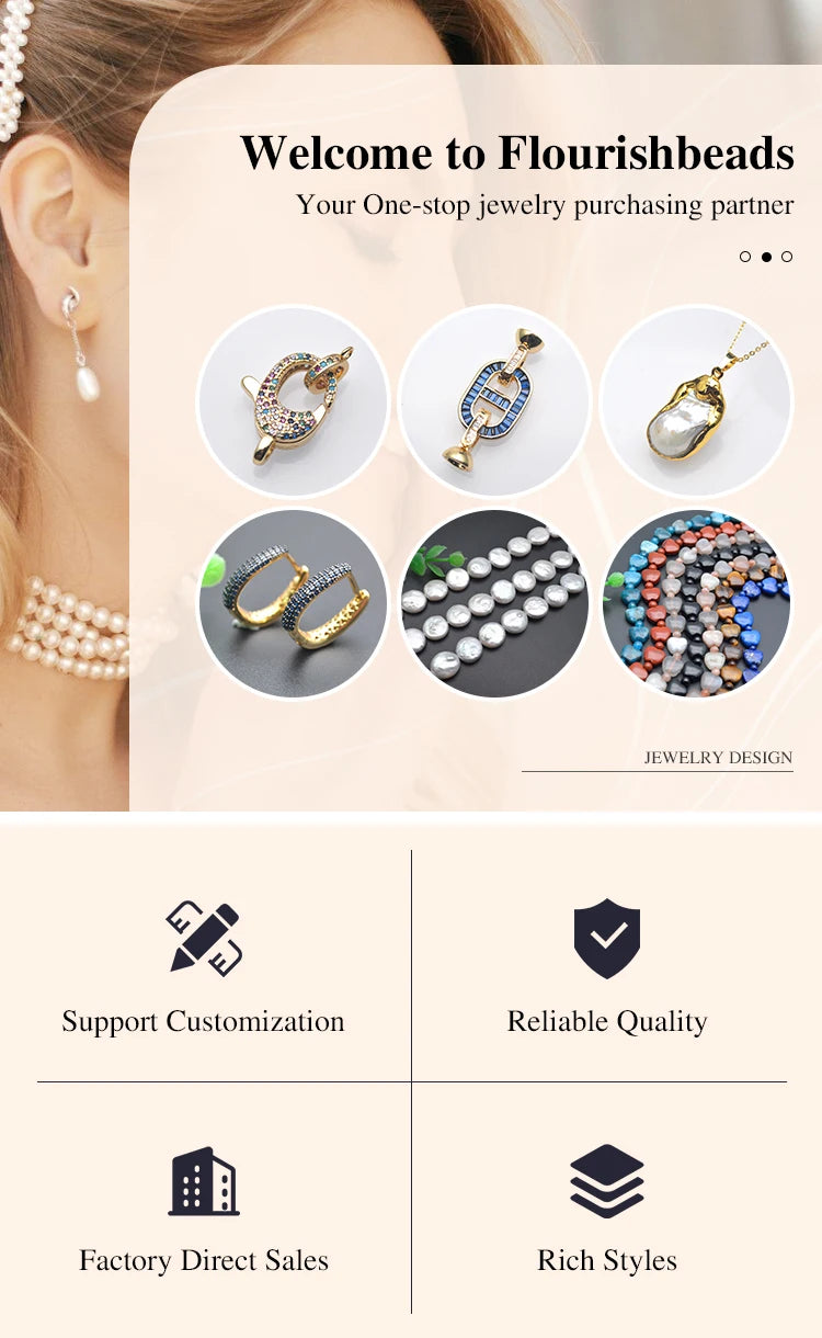 High Quality Round Charm in Center Necklace Clasps Zircon CZ Beads Paved Fashion Jewelry Findings Links 10pc/lot