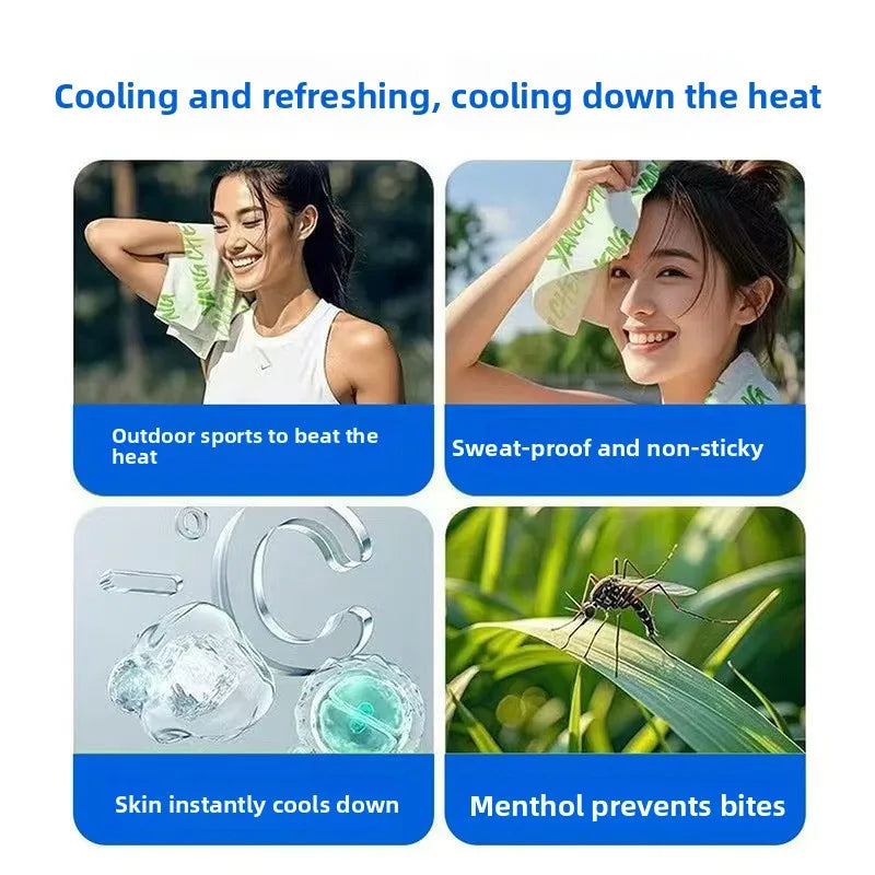 Cooling wipes, ice towels, portable summer student outdoor cooling wipes, cooling wipes, independent set of cooling wipes