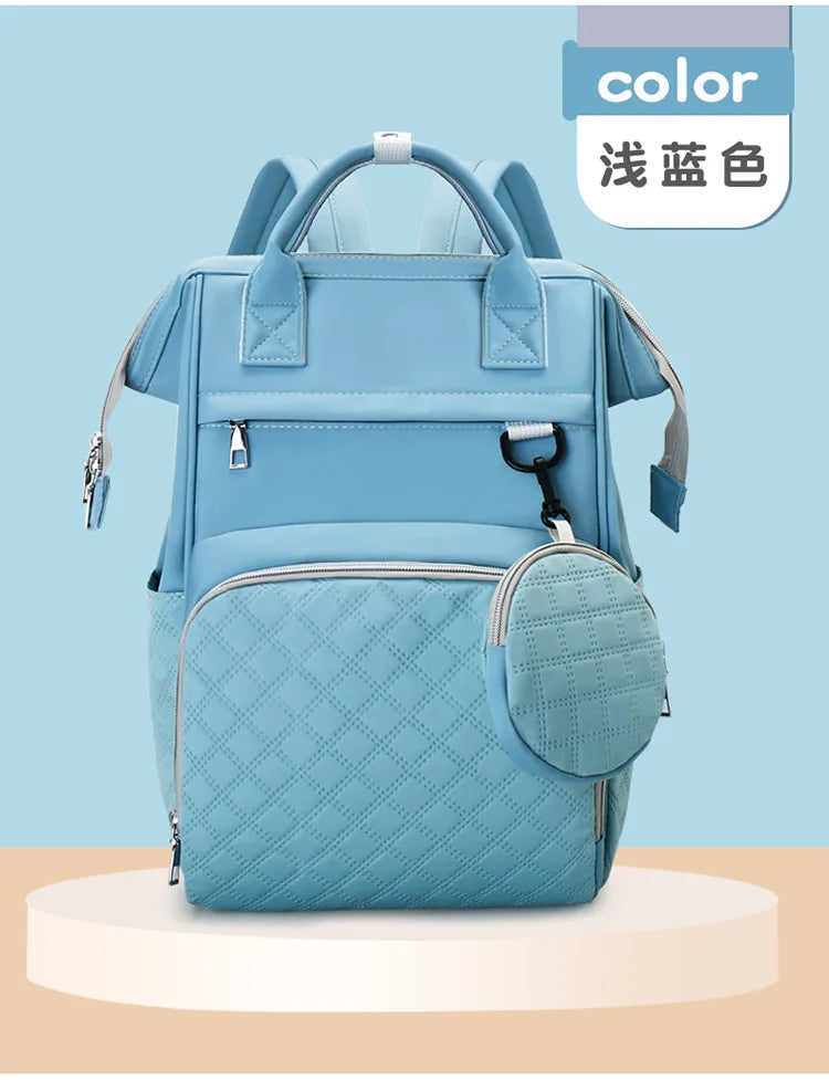 Diaper Bag Backpack Baby Essentials Travel Tote Multifunction Waterproof with Changing Station Pad Stroller Straps Big for Mommy
