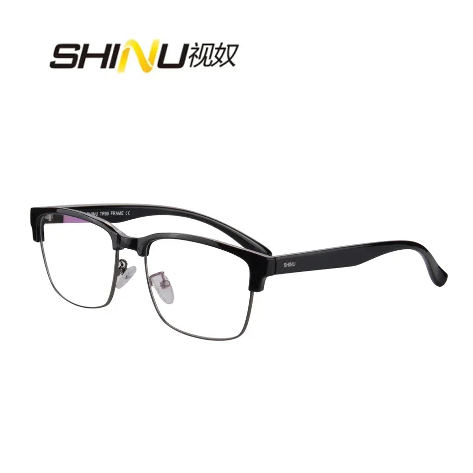 Photochromic Reading Glasses Man Intelligent Glasses Progressive Multifocal Optical Lenses Anti Blue Light Or Radiation Glasses