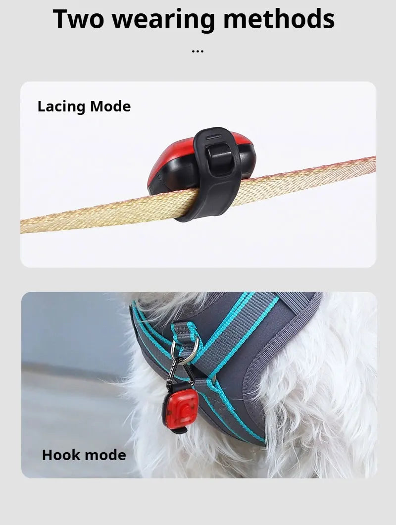 1pc Pet Luminous Pendant, Dog LED Walking Pet Cat Glowing Pendant Safety Luminous Collar Dog USB Rechargeable 3 Modes Flashlight