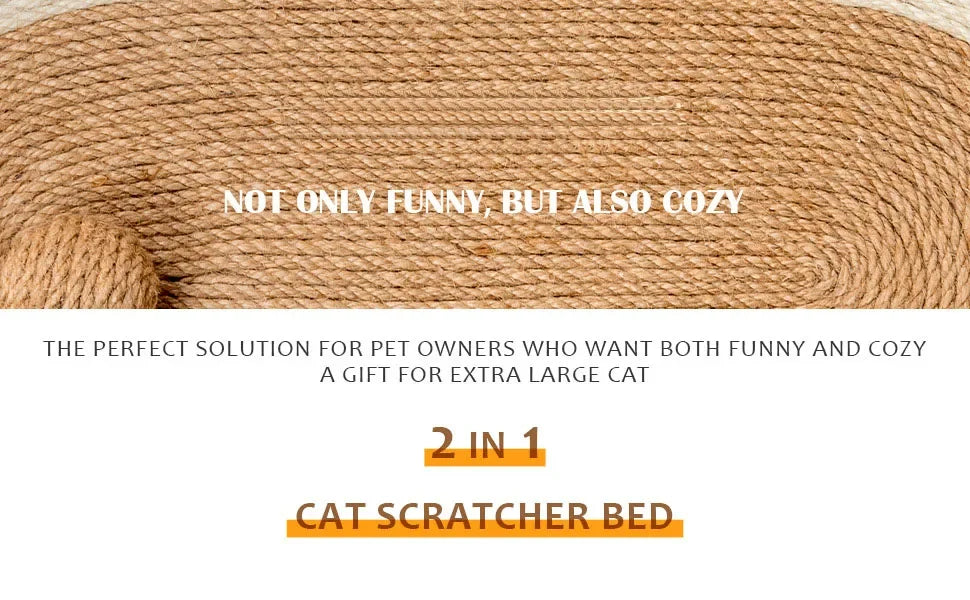 Cat Scratching Nest, Household Multifunctional Sisal Cat Scratching Board Sofa Bed Dual-purpose Scratch-resistant Large Cat Bed