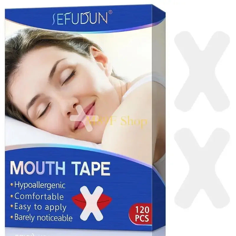120PCS sleeping mouth tapeAdult Night Sleep Anti snore Improve Nose better Breathing Patch Mouth Correction Orthosis Tape SMZH09