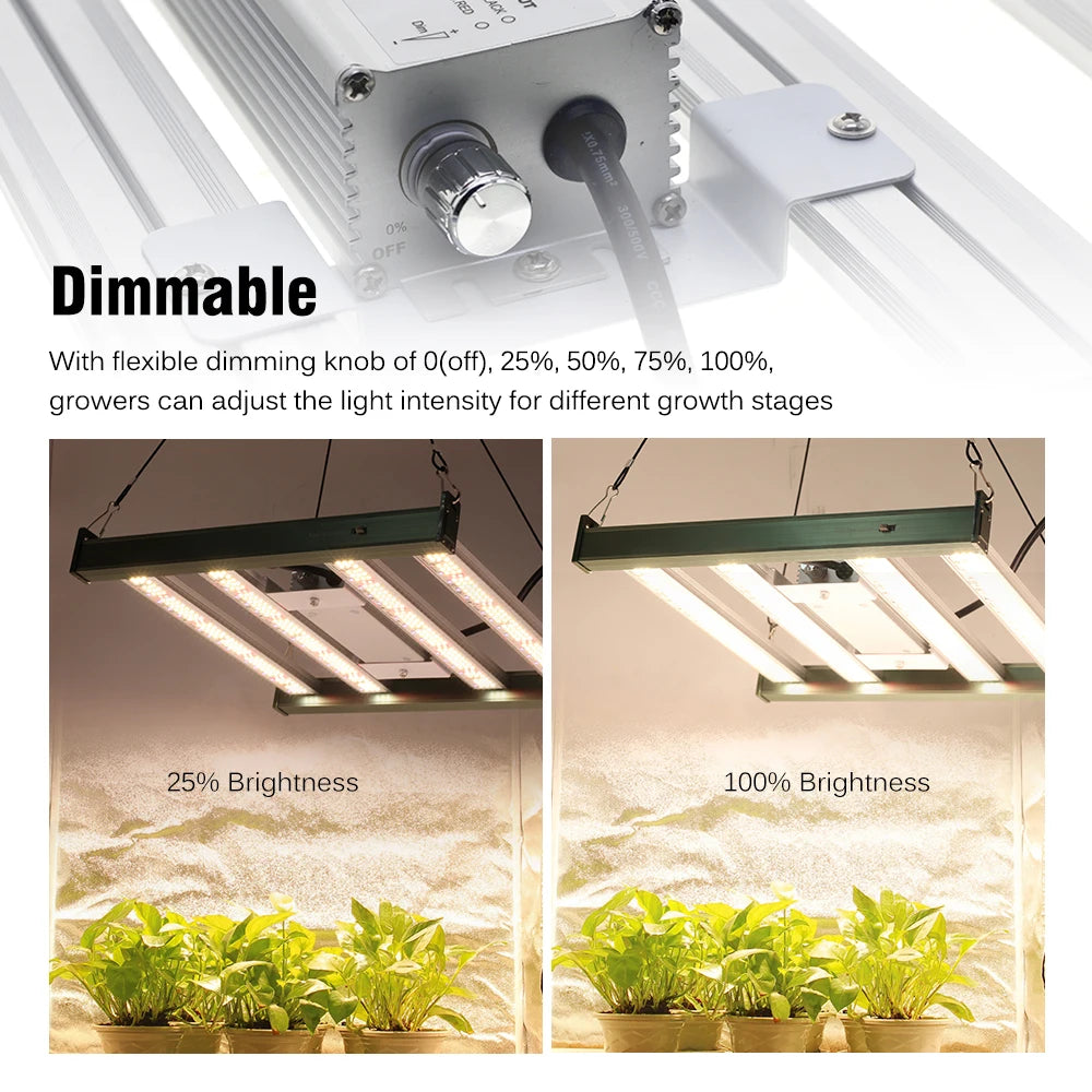 Full Spectrum LED Grow Light 120W LM281B Dimmable Plant Lights For Indoor Plants Flower Seedling Greenhouses Tent