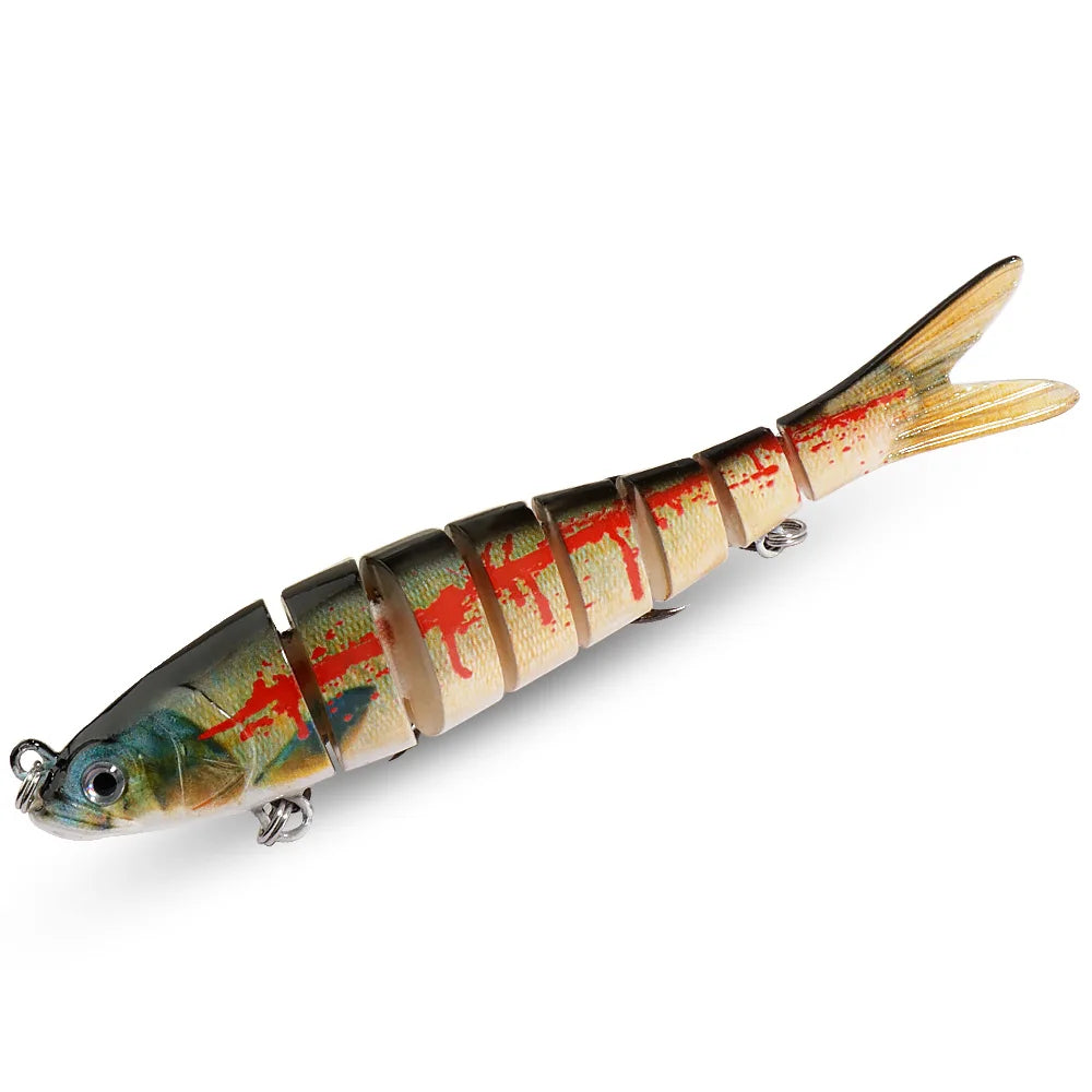 Swimbait 11g 16g 27g Joint Bait Slow Sinking Bionic Fish Swimming Pesca Bass Treble Hook Carp Fishing Tackle 8 Segment Hard Lure