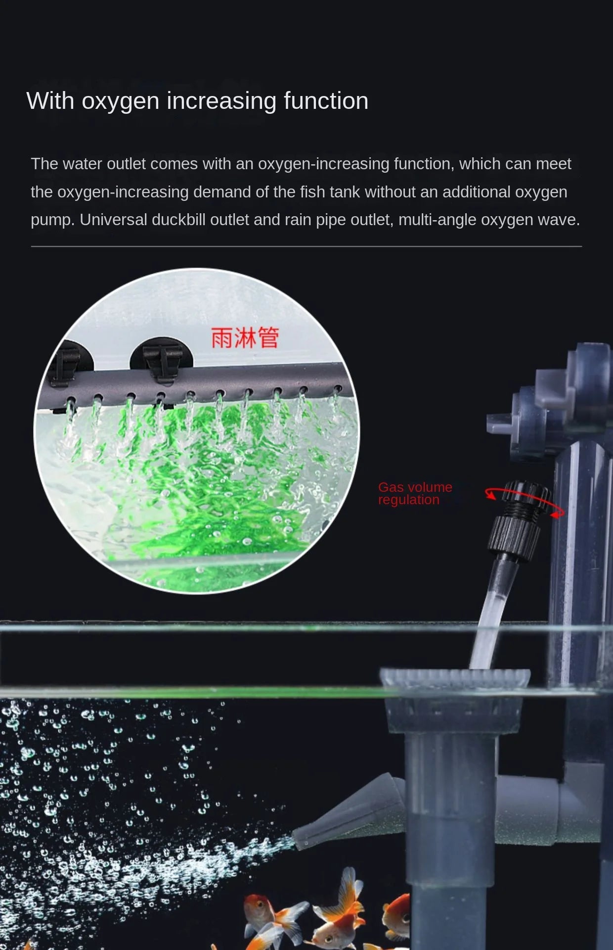 220V SOBO fish tank filter wall-mounted filter barrel three-in-one external filter small grass tank external circulation pump