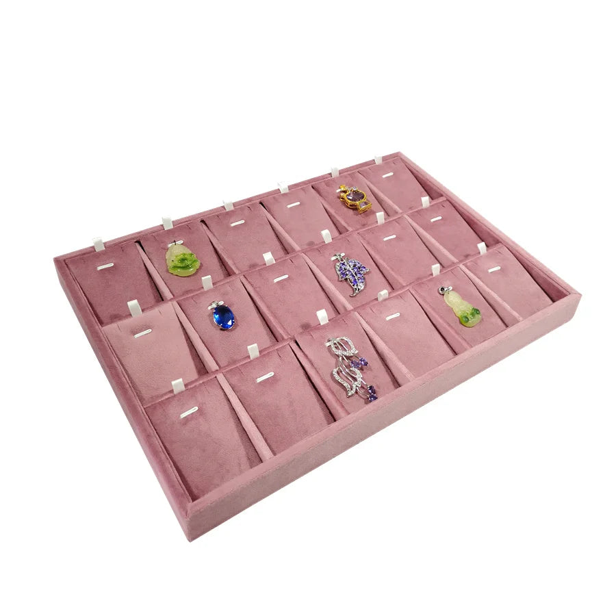 Large capacity jewelry display tray 35*24cm ring earring necklace storage holder Personal jewelry collection decoration tray