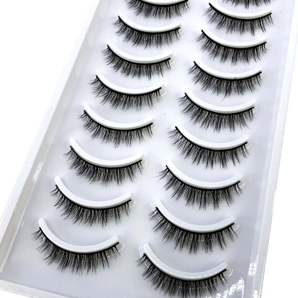 33 Style 10/50/100 Boxes 10Pairs Natural 3D Mink False Eyelashes Makeup Fake Eye Lashes Faux Cils Make Up Beauty Tools Wholesale