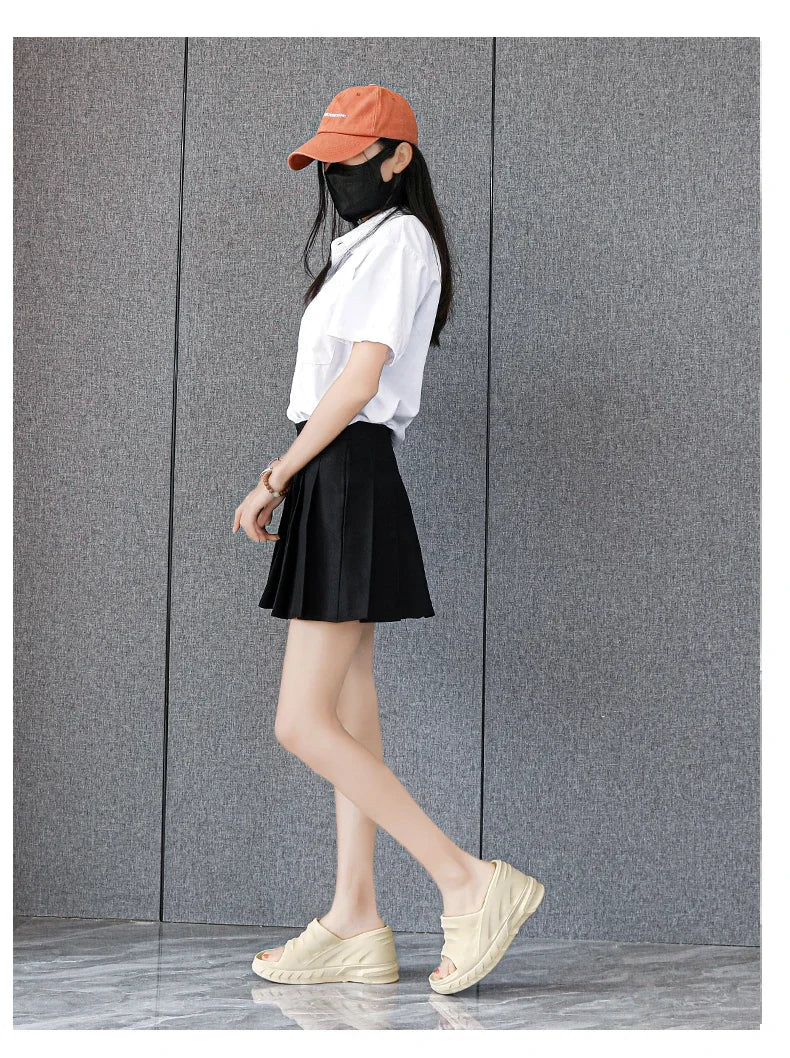 Outdoor Ladies Sandals Women Platform Flip Flops Slippers Height Increasing 8cm Summer Fashion Open Toe White Zapatos Mujer