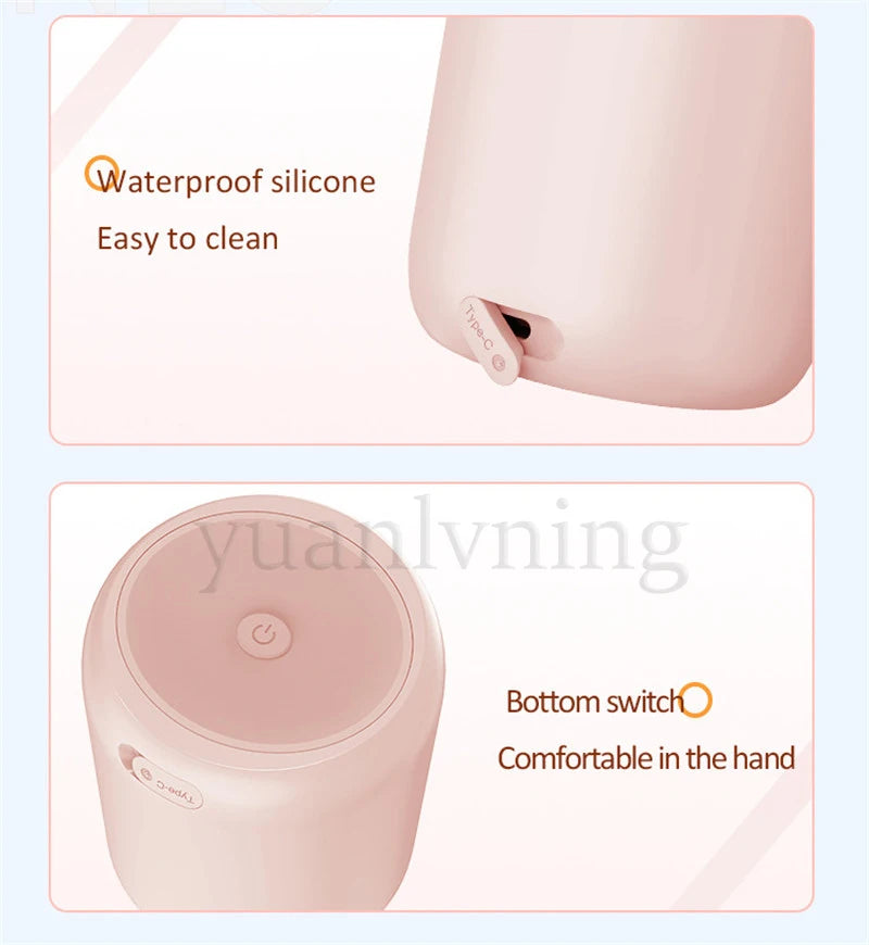 Portable Baby Bottle Warmer Wireless 8800mAh Fast Heating &Sterilizer Waterproof Breastmilk Warmer with 3 Adapters