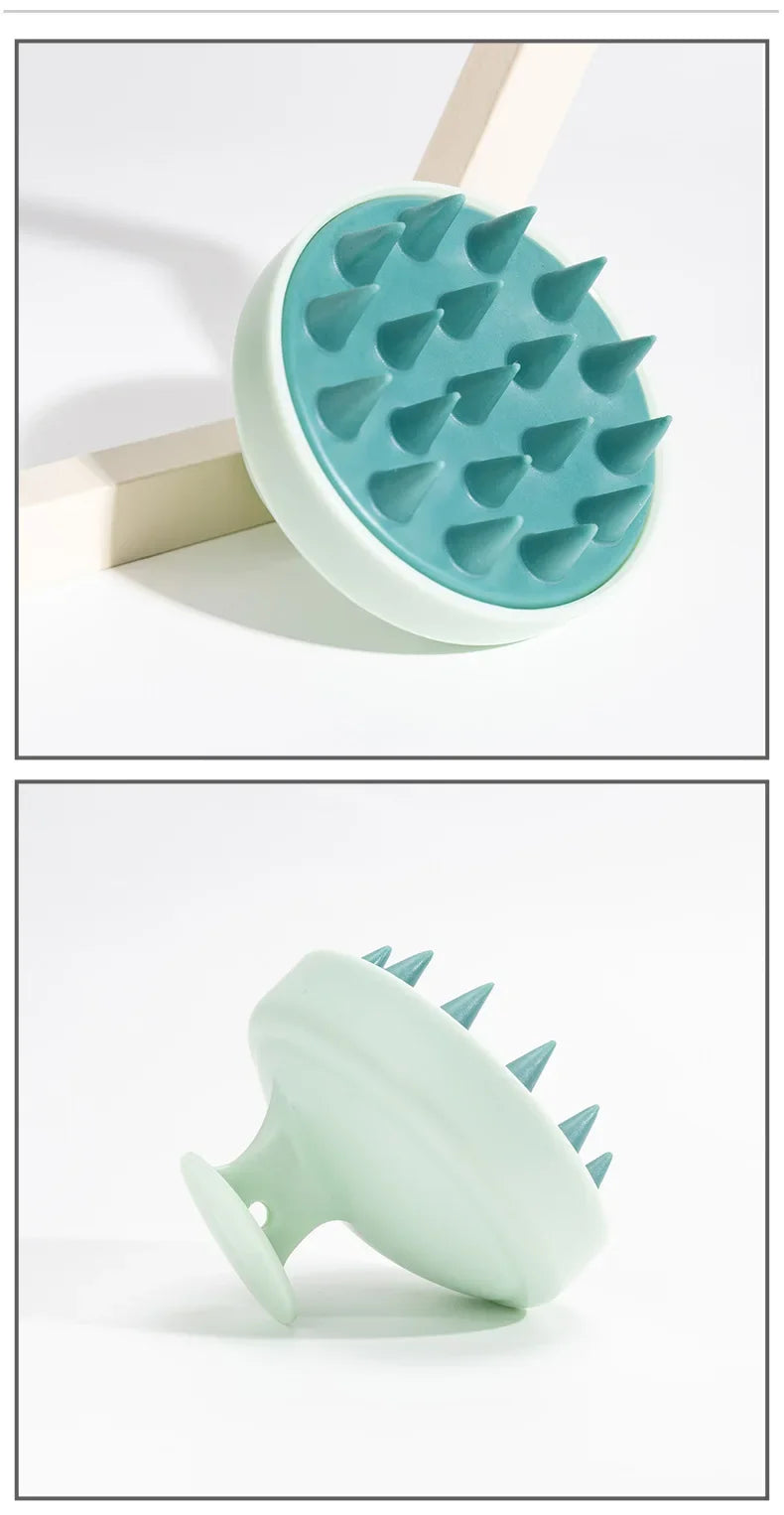 Silicone Shampoo Scalp Hair Massager Head Body Scalp Massage Brush Comb Hair Washing Comb Shower Brush Bath Spa Massage Brush