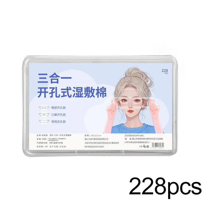 Wet-compress Cotton Pad Disposable Stretchable Mask Paper Makeup Removal Facial Mask Wet Compress Cotton Piece Skincare Tools