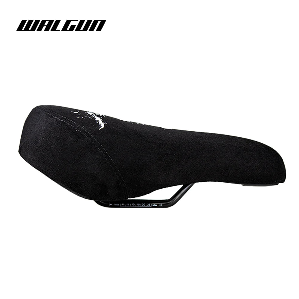 WALGUN BMX Bicycle Saddle Dirt Jump Cruiser Bike Seat with Embroidery Freestyle Racing Dowbhill Saddle MTB 265*170 Cycling Parts