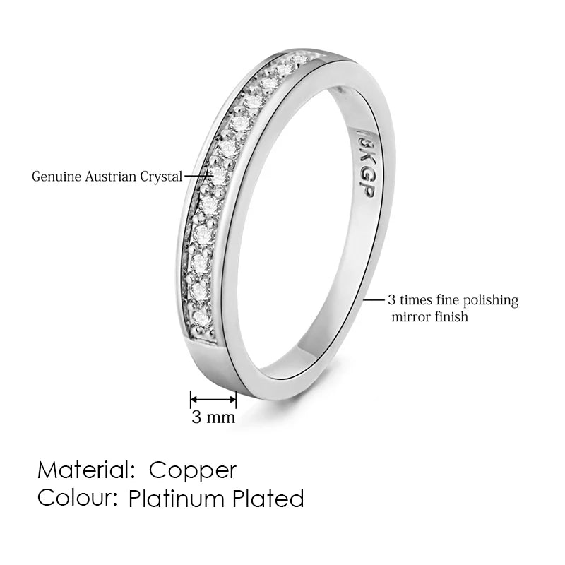 Ring For Women & Men Classic Engagement Wedding Lover Rings AAA+ Cubic Zirconia Fashion Jewelry R011 R062
