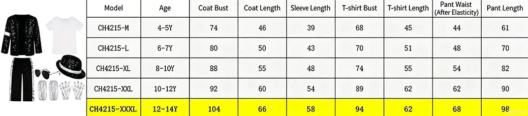 Adult Kid 80s 90s Pop Star Jackson Cosplay Outfit Hip Hop Dance Matching Family Costume for Halloween Carnival Stage Performance