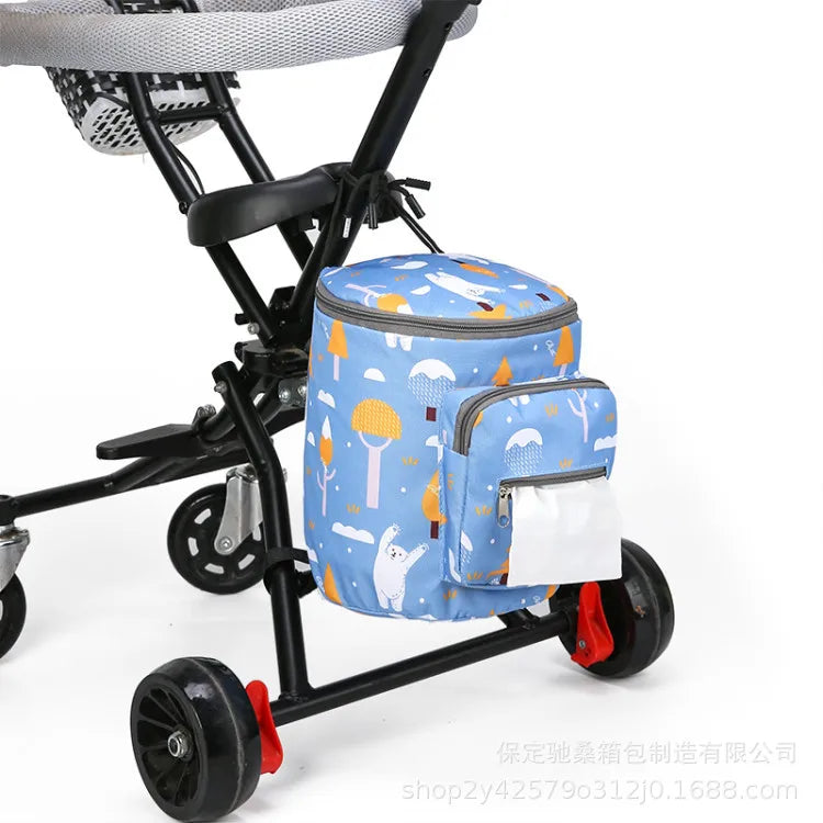Stroller Organizer Bags Mummy Large Capacity Travel Hanging Bag Bottle Holder Pram Diaper Bags Baby Stroller Accessories