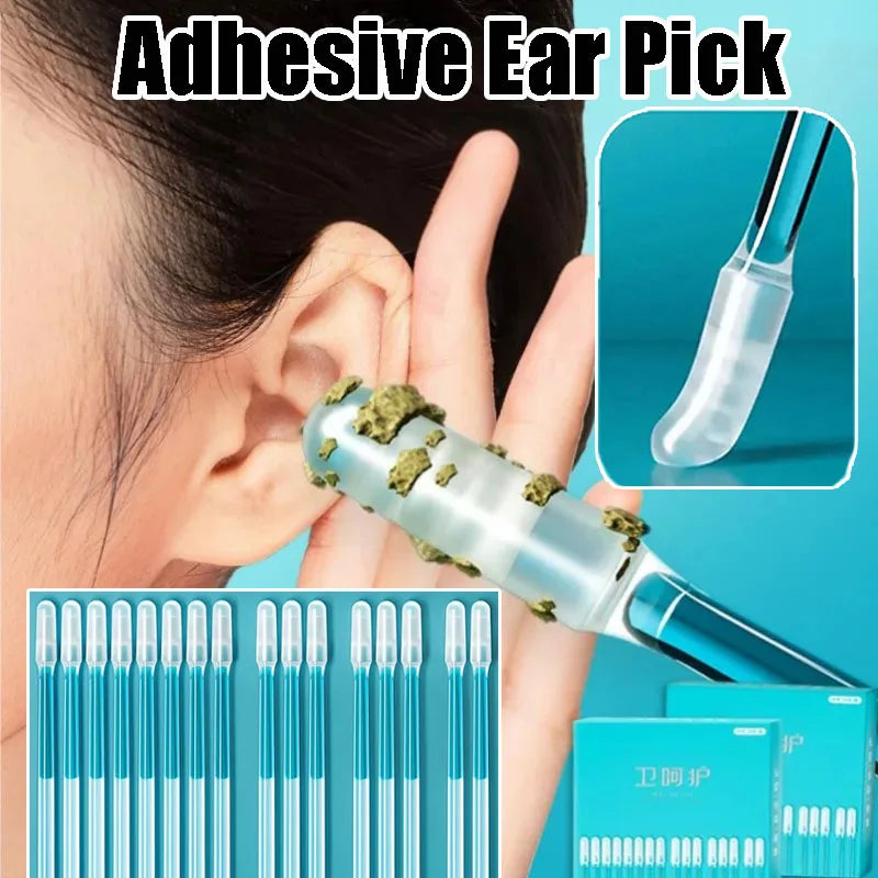 Reusable Silicone Earwax Remover Soft Sticky Ear Picks Disposable Adhesive Gentle Ear Cleaner Safe for Kids Adults