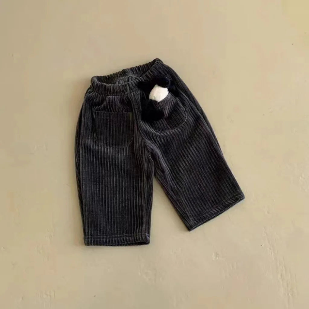Baby Corduroy Harem Pants Autumn Winter Thicken Casual Pants Infant Toddler Solid Loose Pants Boy Girls Fashion Trousers