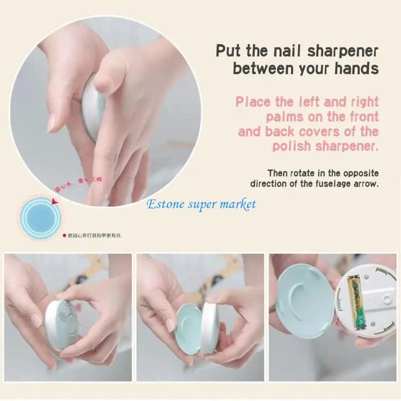 090B Infant Care Safe Clipper Cutter Kids Polisher Manicure Set Baby Electric Trimmer