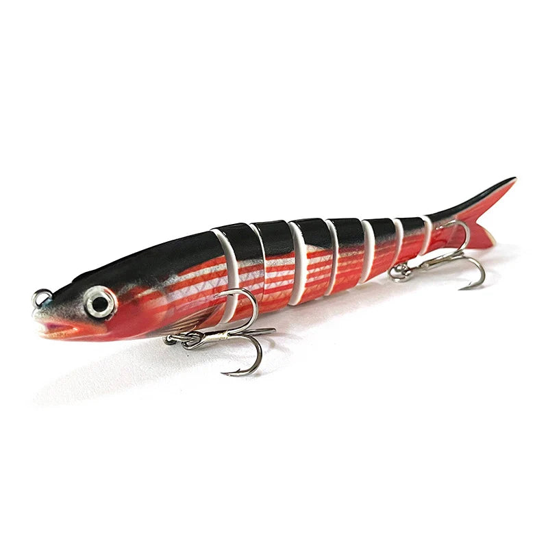Fishing Lure Multi-Joint Fish Fishing Kit Slow Sinking Realistic Hard Lure Swimbait Freshwater and Saltwater for Bass Trout Lure