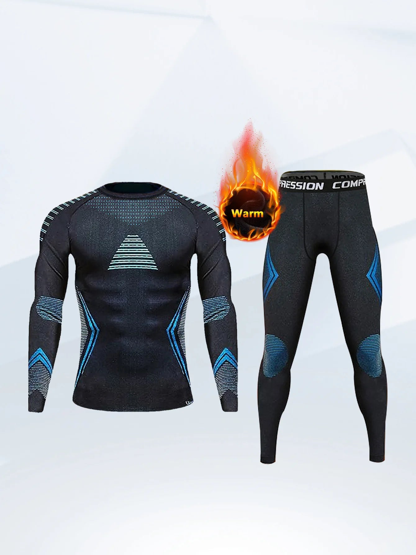 Outdoor Skiing Quick-drying Clothes Running Jumping Skiing Sportswear Moisture-wicking Thermal Underwear Functional Set